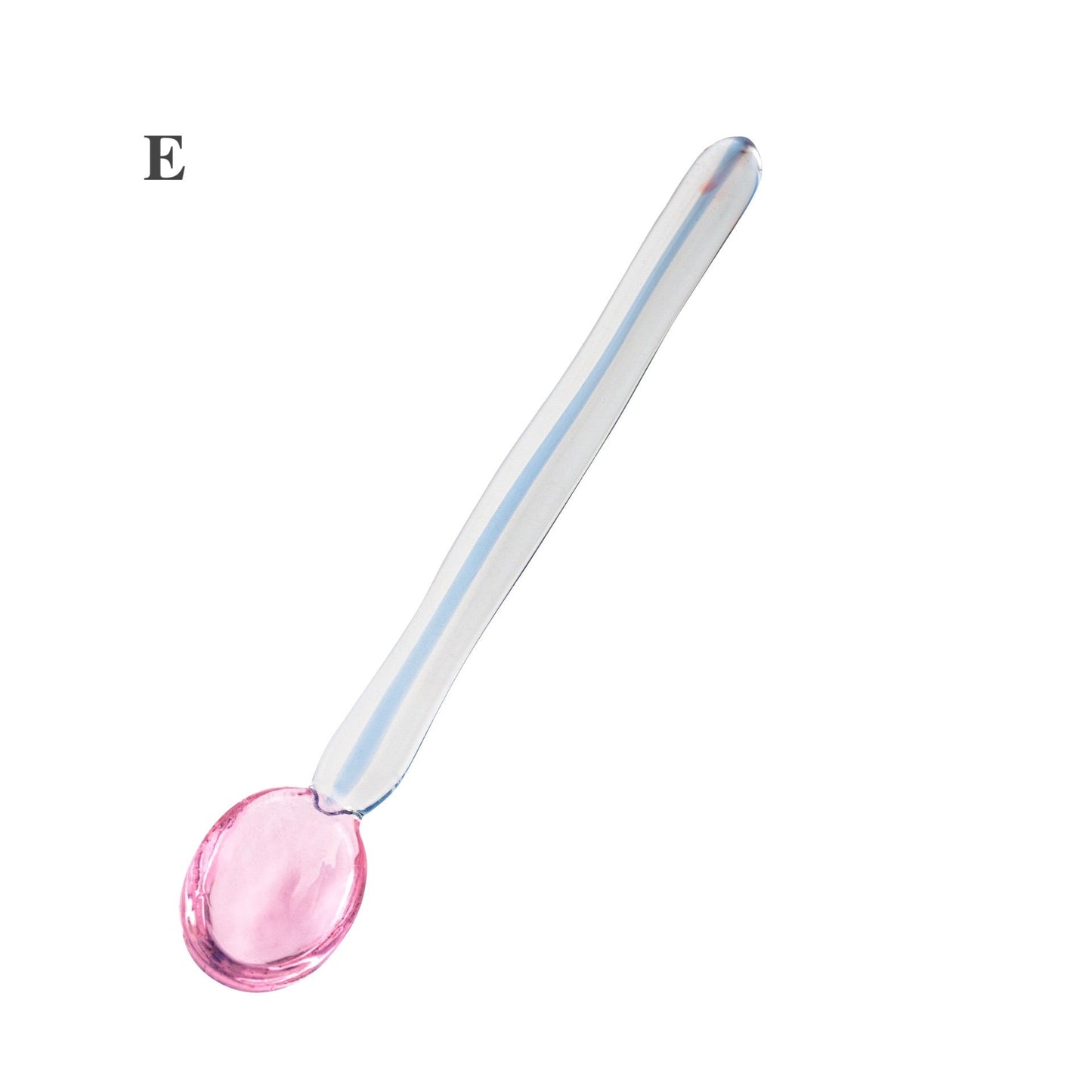 Candy Swirl Glass Spoon – Colorful Twisted Dessert Spoon
