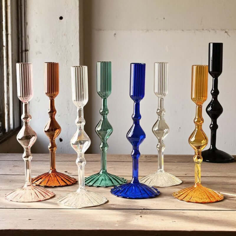 European Style Glass Candle Holder