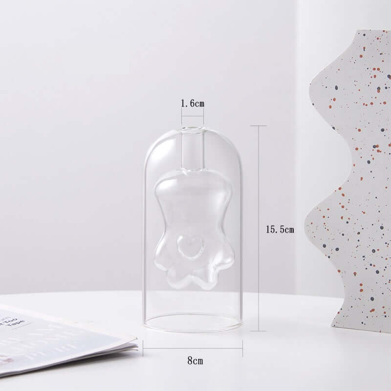 Nordic Double-Layer Glass Reed Diffuser Vase / Flower Vase