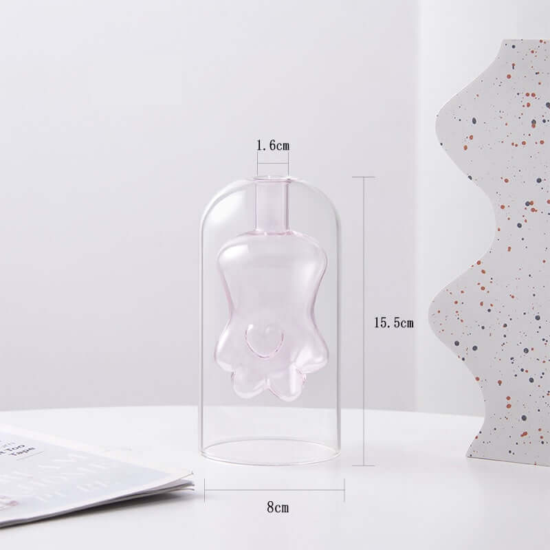 Nordic Double-Layer Glass Reed Diffuser Vase / Flower Vase