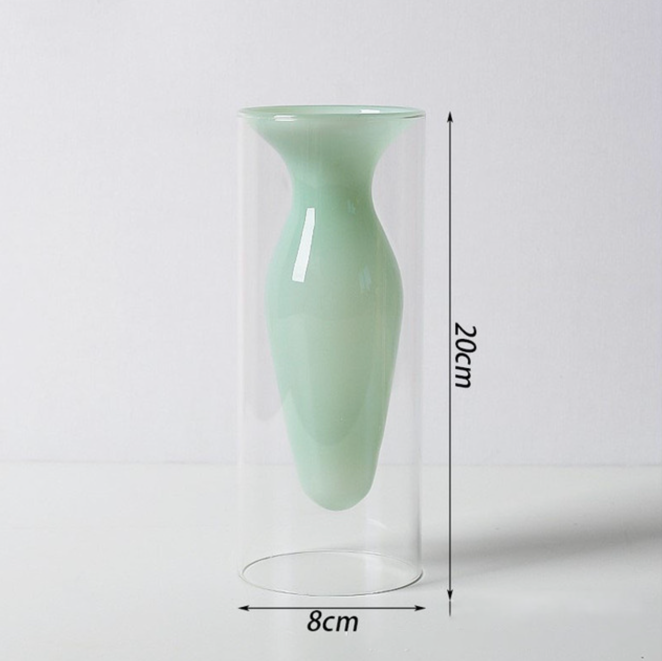Terrarium Hydroponic Colored Glass Vase