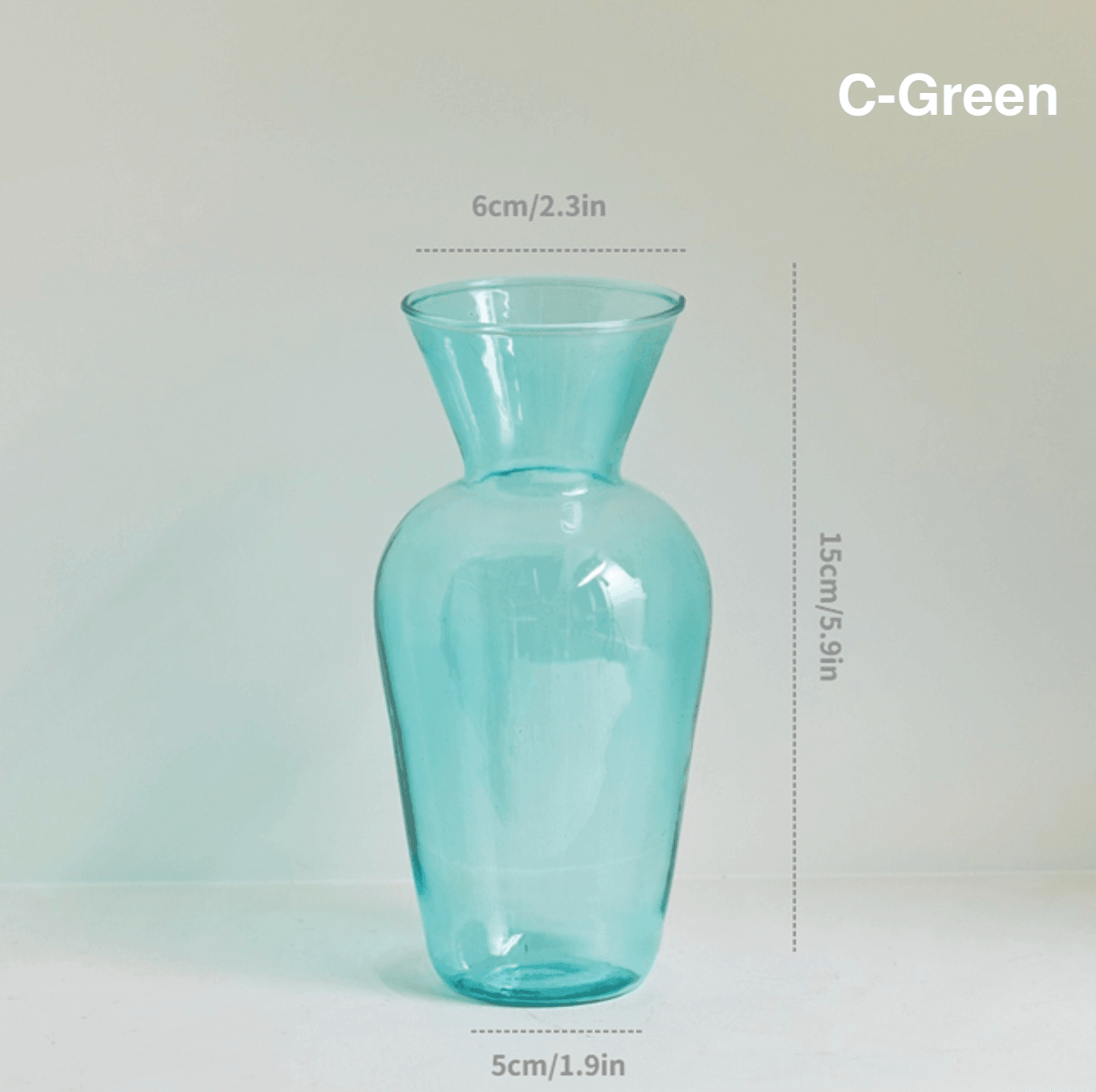 Color Glass Decorative Vase - huemabe - Creative Home Decor
