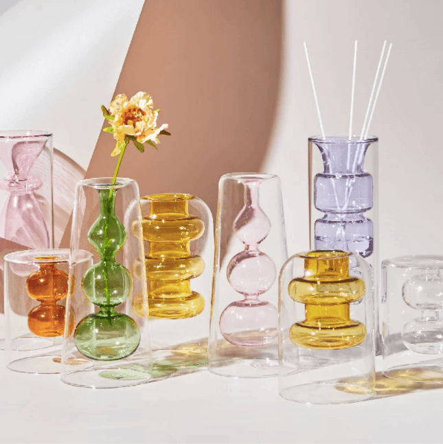 Nordic Hydroponic Colored Glass Vase - huemabe - Creative Home Decor