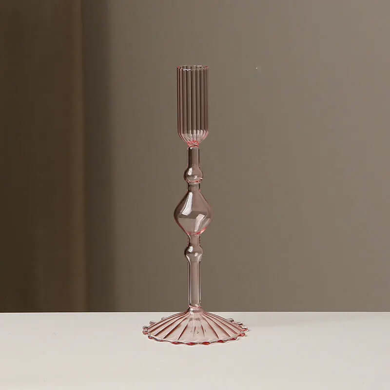 European Style Glass Candle Holder