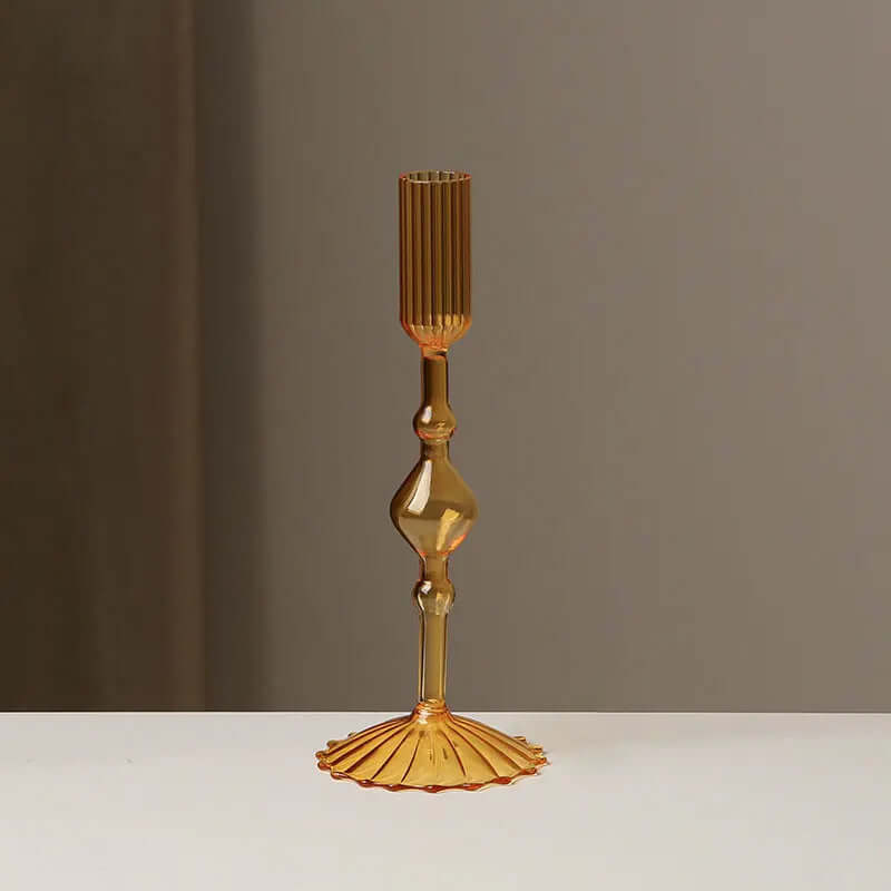European Style Glass Candle Holder