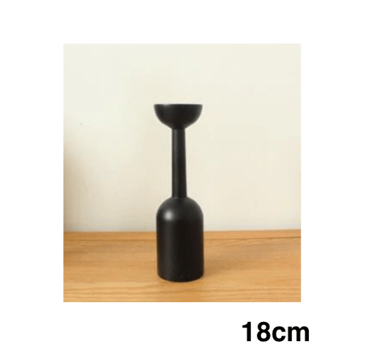 Black Wooden Candle Holder - huemabe - Creative Home Decor