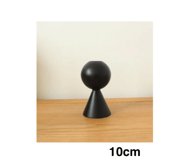 Black Wooden Candle Holder - huemabe - Creative Home Decor