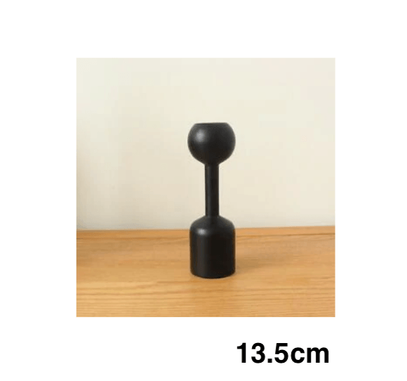 Black Wooden Candle Holder - huemabe - Creative Home Decor
