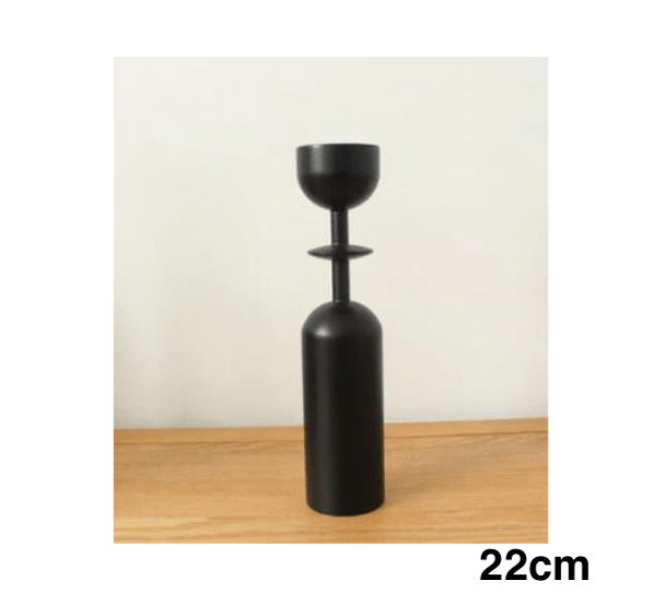 Black Wooden Candle Holder - huemabe - Creative Home Decor