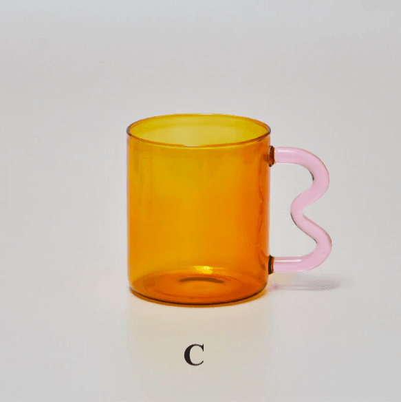 Colorful Ear Glass Mug - huemabe - Creative Home Decor