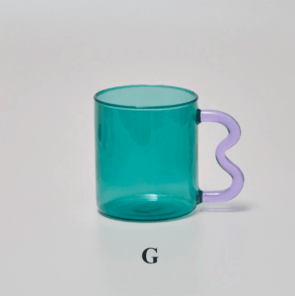 Colorful Ear Glass Mug - huemabe - Creative Home Decor