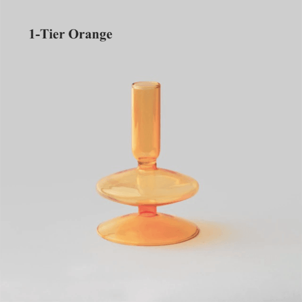 Colorful Glass Candlesticks / Vase - huemabe - Creative Home Decor