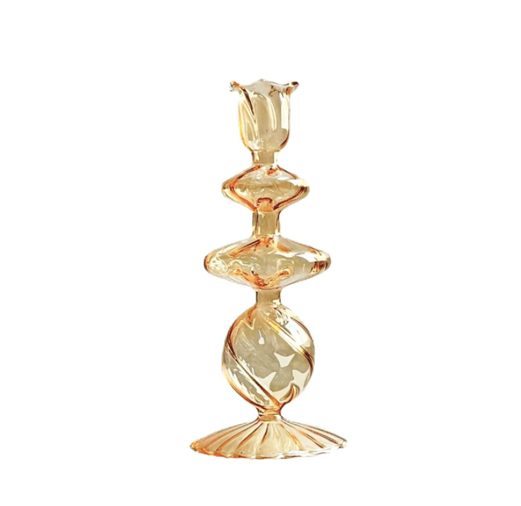 Decorative Colorful Glass Candle Holder - huemabe - Creative Home Decor