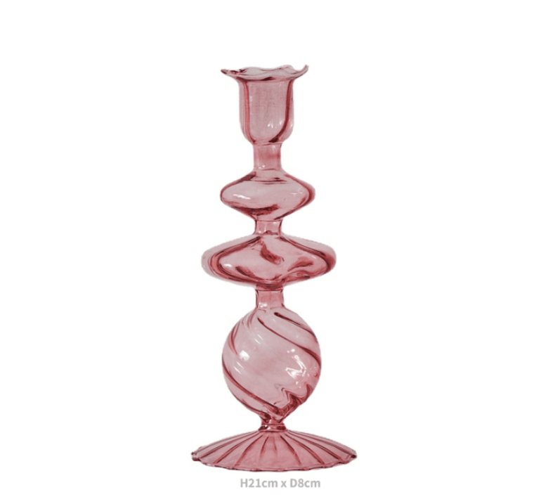 Decorative Colorful Glass Candle Holder - huemabe - Creative Home Decor