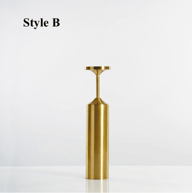 Metal Gold Plated Candle Holders - huemabe - Creative Home Decor