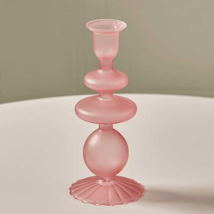 Nordic Matte Glass Candle Holders - huemabe - Creative Home Decor