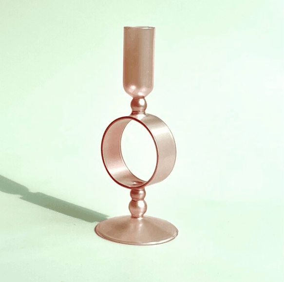 Ring/Heart Shape Glass Candlestick Holder - huemabe - Creative Home Decor