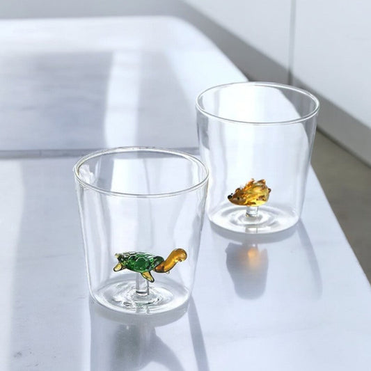 3D Built-in Animal Borosilicate Glass Cup (300ml)