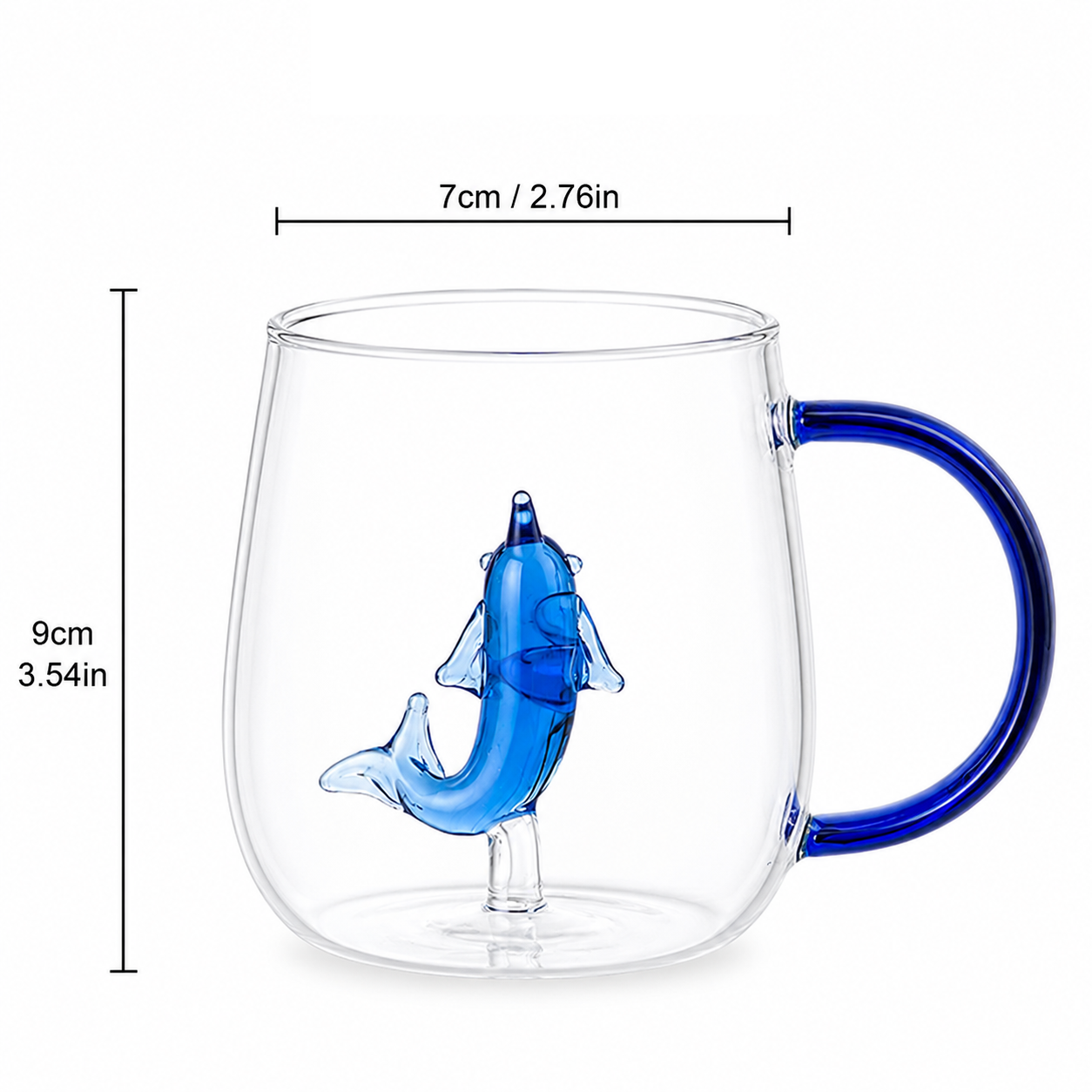 Animal Glass Mug | Cute 3D Novelty Coffee Cup