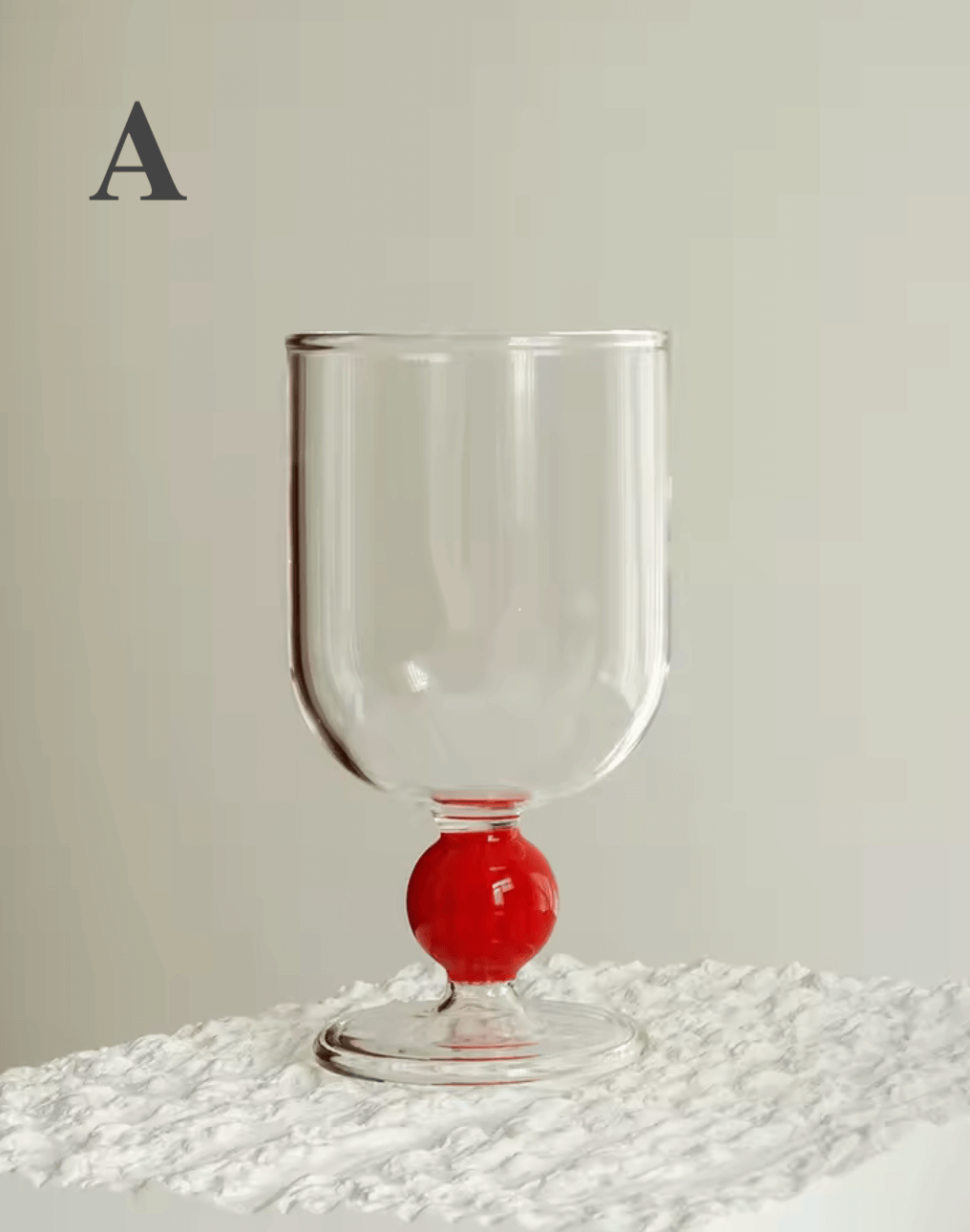 Borosilicate Colored Glass Goblet Wine Cup