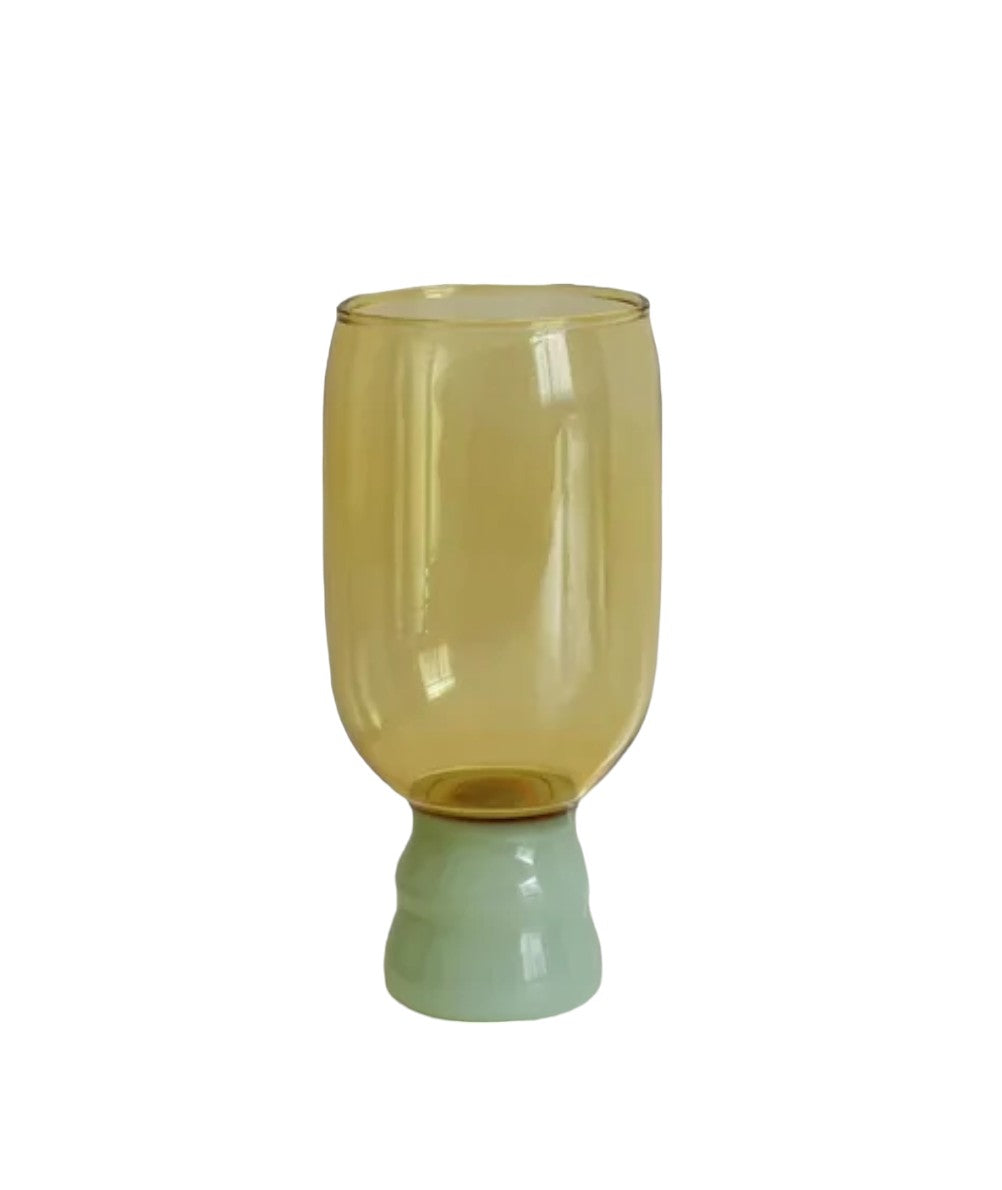 Color Glass Champagne Wine Goblet Cup