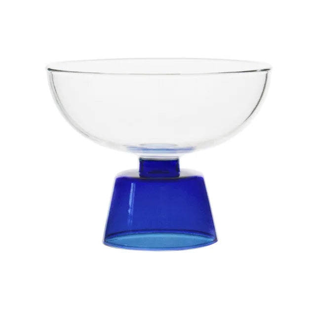 Colored Glass Goblet Bowl