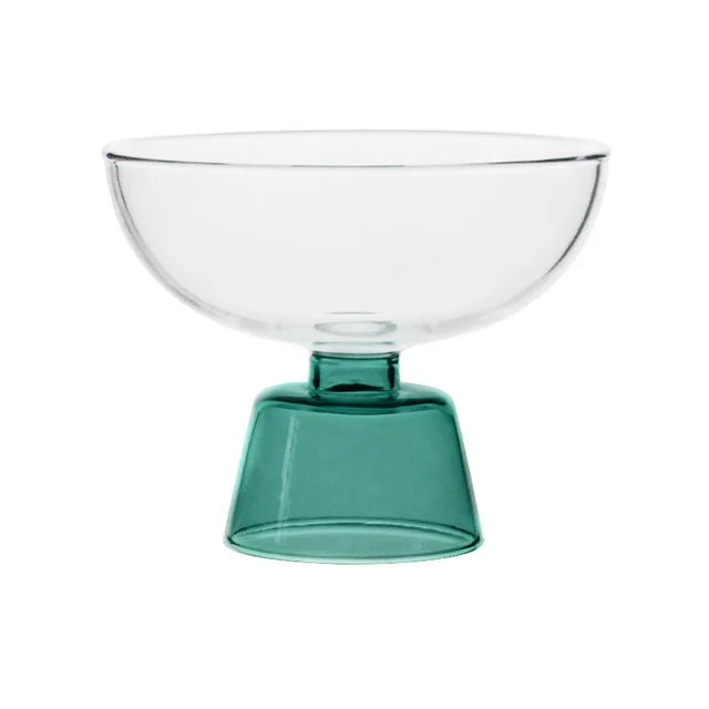Colored Glass Goblet Bowl