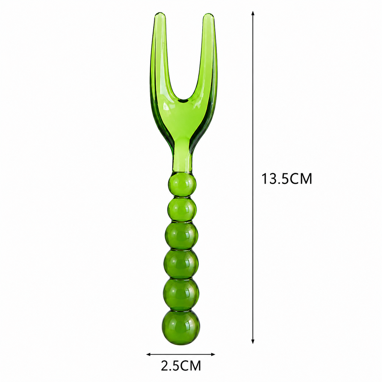 Colorful Glass Dessert Spoon | Dessert Fork