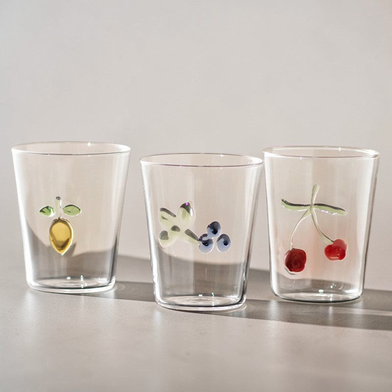 Creative Fruit Glass Cup – 3D Drinking Glass
