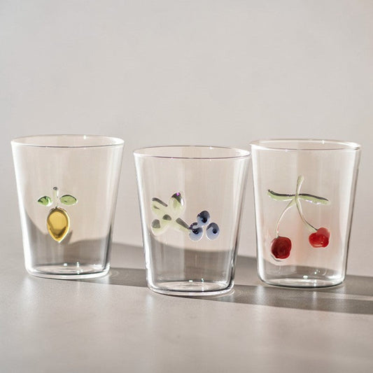 Creative Fruit Glass Cup – 3D Drinking Glass