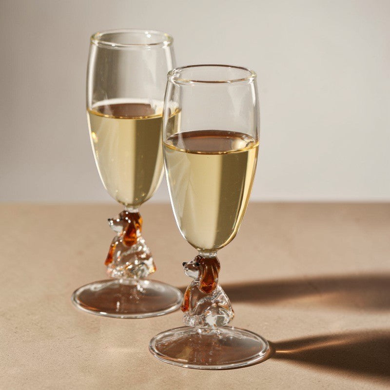 Cute Dog Stem Glass – Creative Champagne & Cocktail Glass