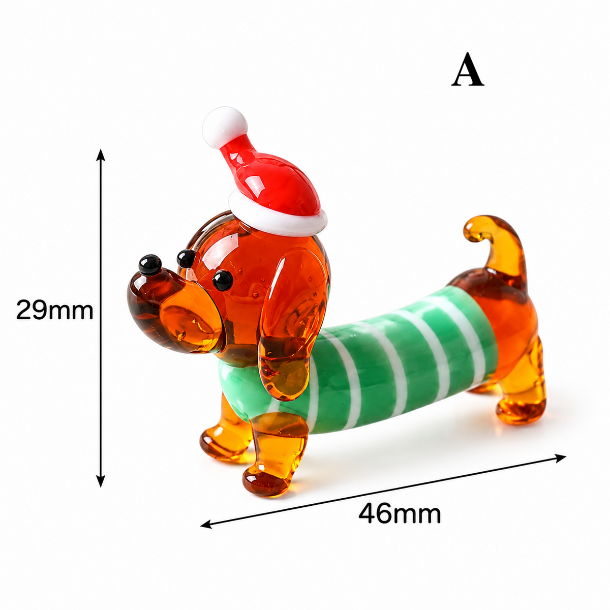 Glass Dachshund Ornament – Sausage Dog Mini Figurine