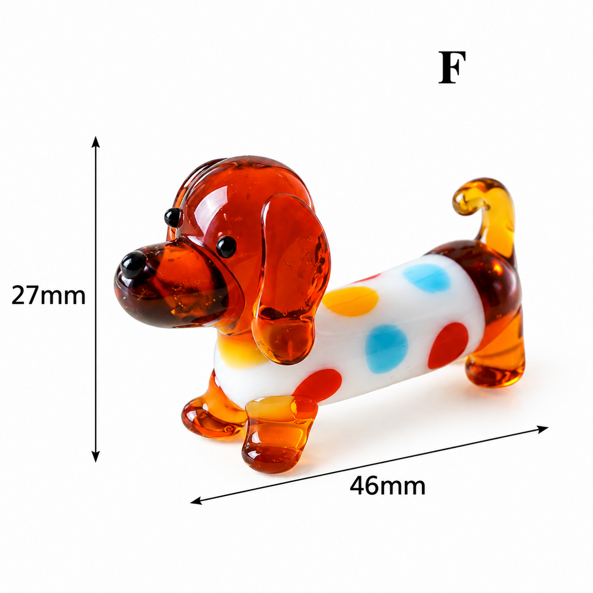 Glass Dachshund Ornament – Sausage Dog Mini Figurine