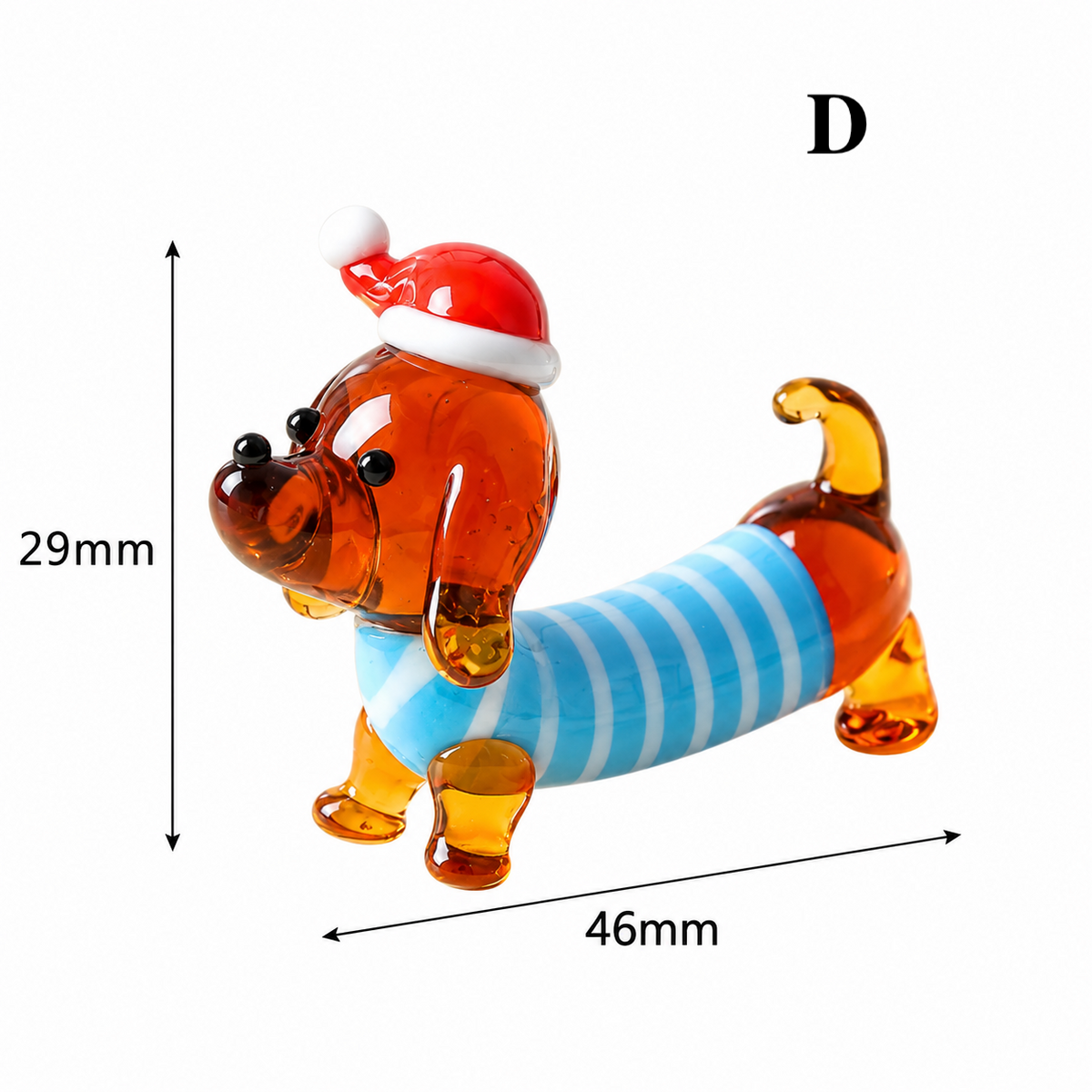 Glass Dachshund Ornament – Sausage Dog Mini Figurine