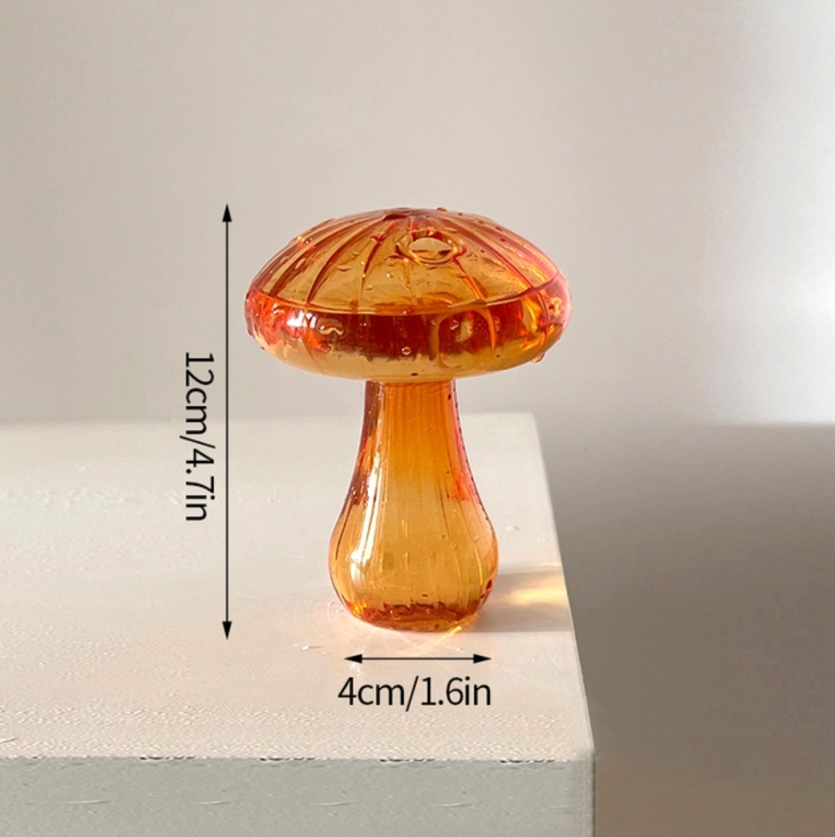 Mini Glass Mushroom Bud Vase