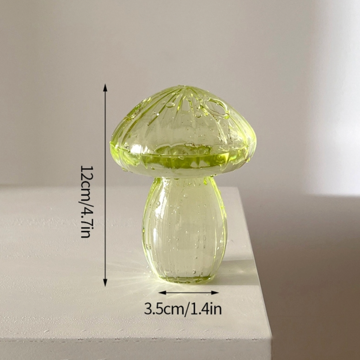 Mini Glass Mushroom Bud Vase