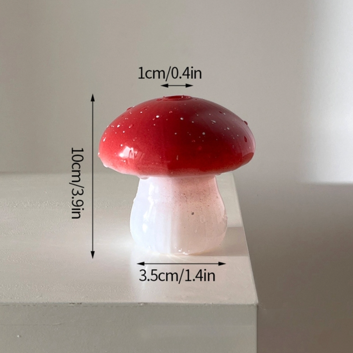 Mini Glass Mushroom Bud Vase