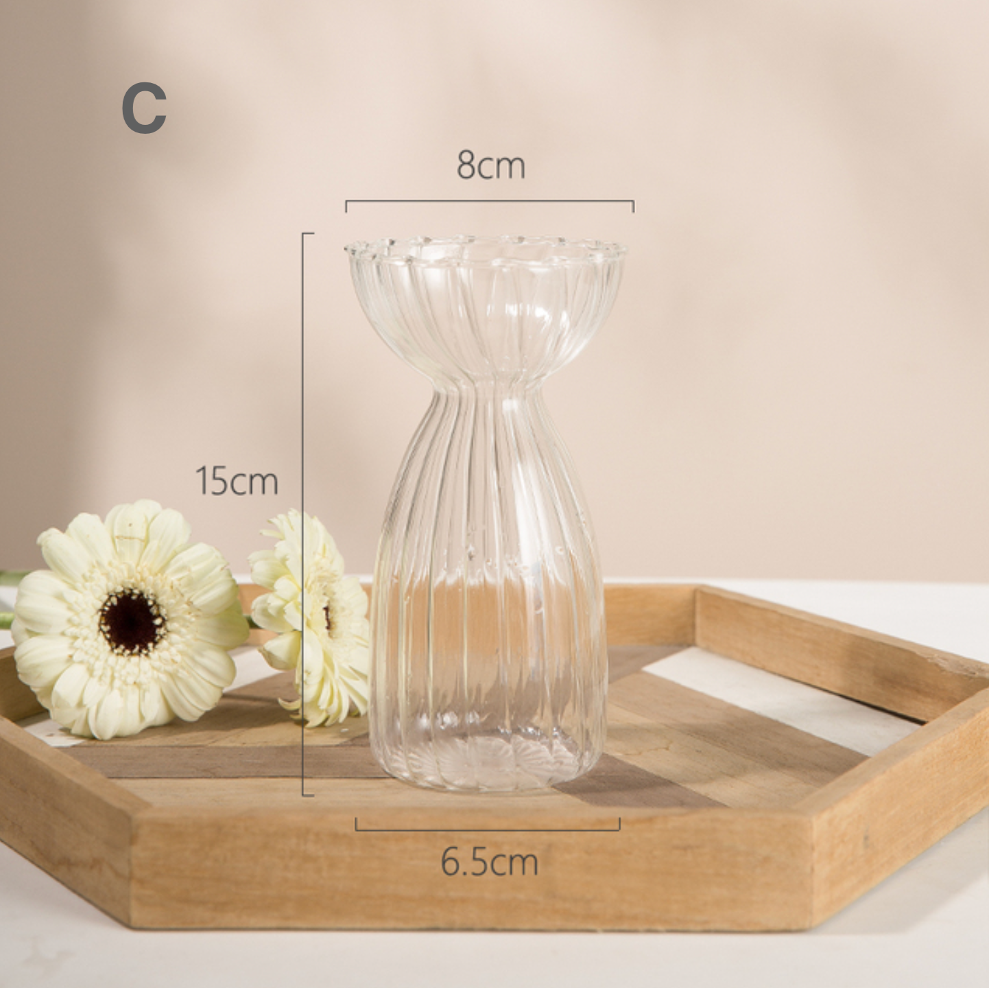 Nordic Table Clear Glass Vase