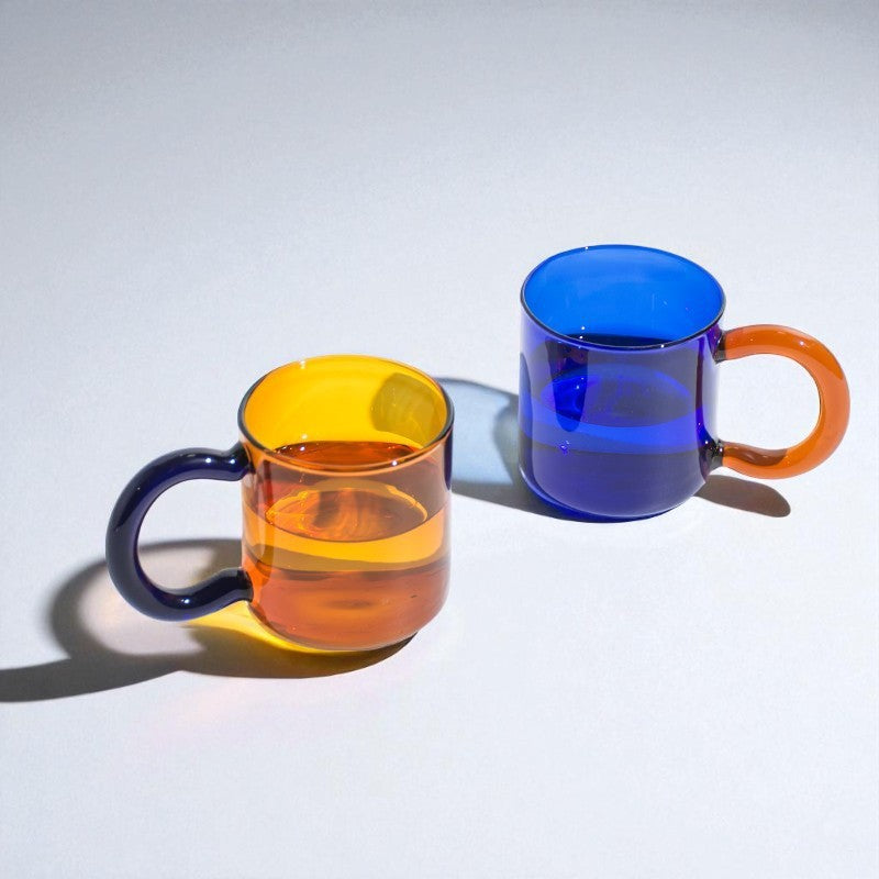 Nordic Morandi Color Artistic Glass Mug