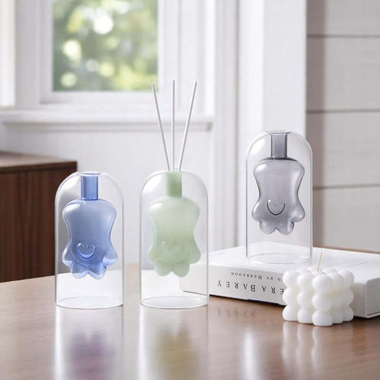 Nordic Double-Layer Glass Reed Diffuser Vase / Flower Vase