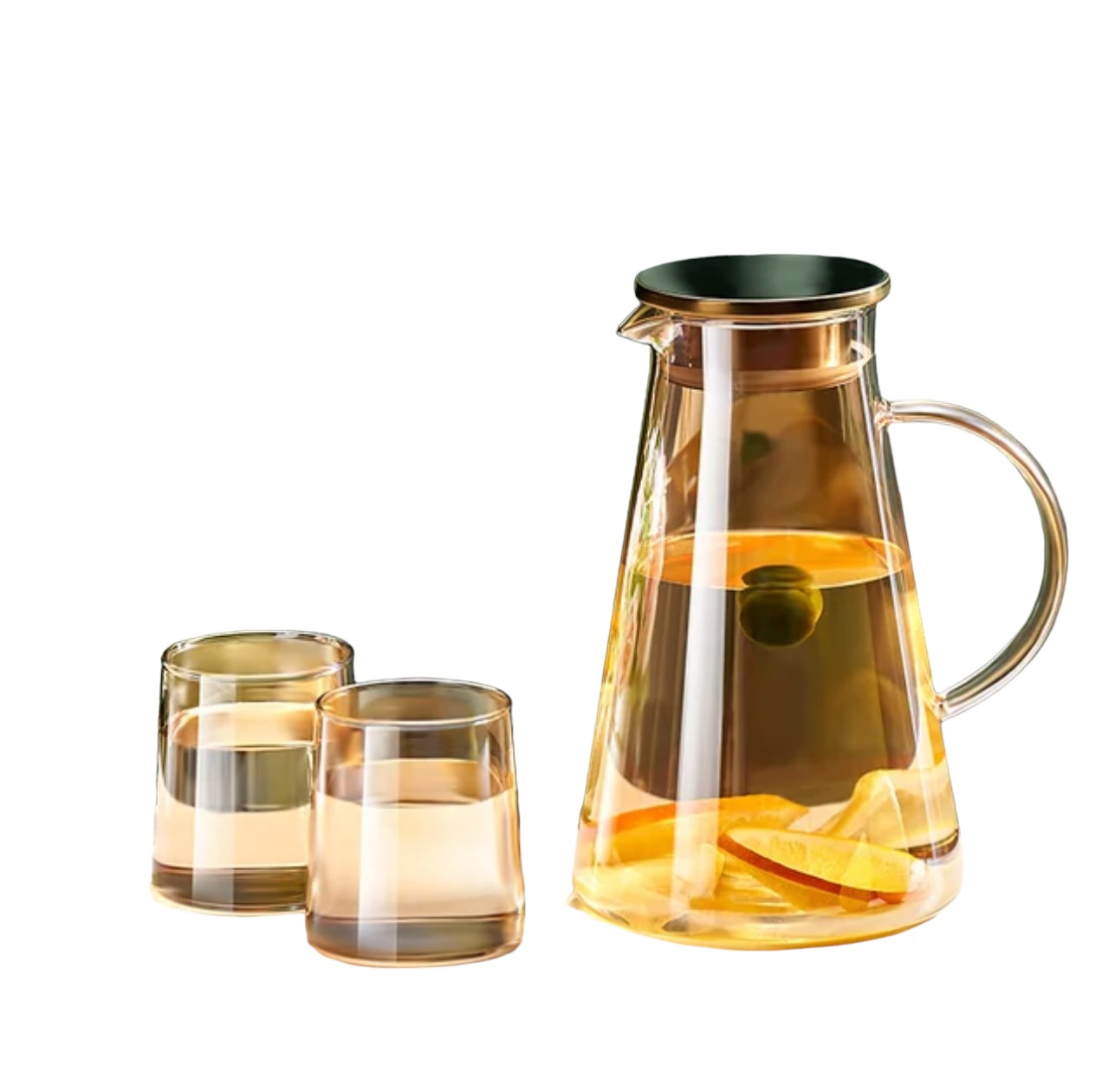 Transparent Heat-Resistant Water Jug | Water Kettle with Cup