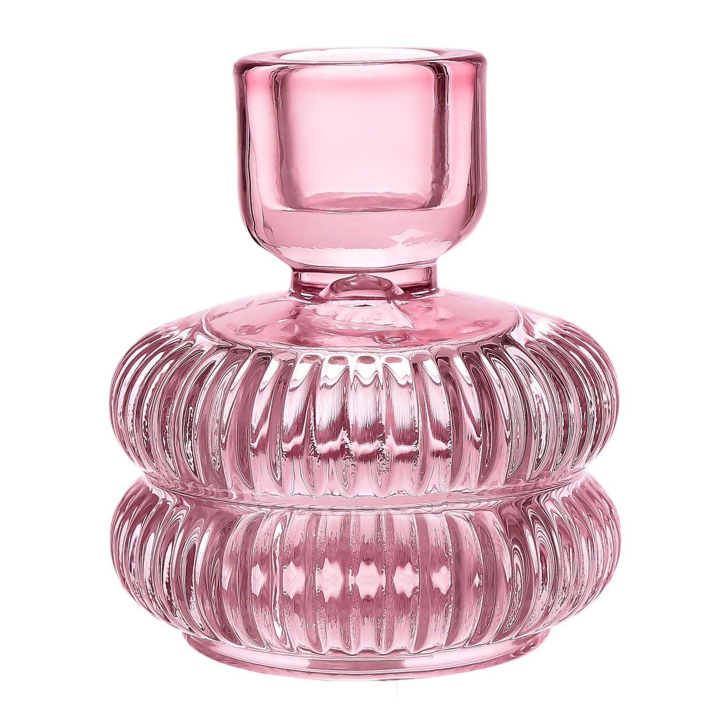 Transparent Crystal Glass Candle Holder