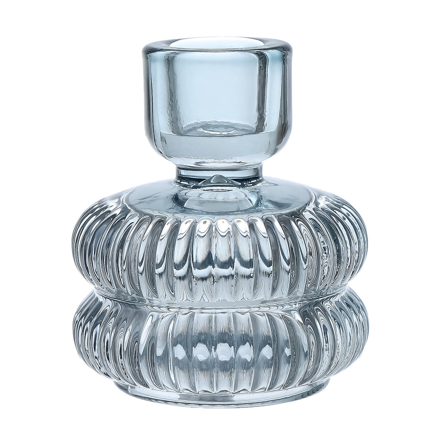 Transparent Crystal Glass Candle Holder