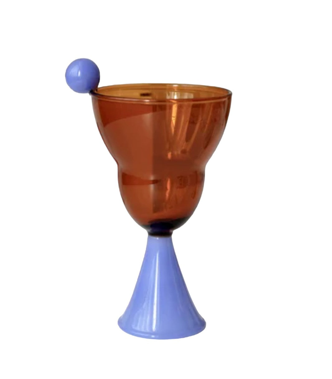 Wine Goblet Cocktail Color Glass Cup (With Gift Box)