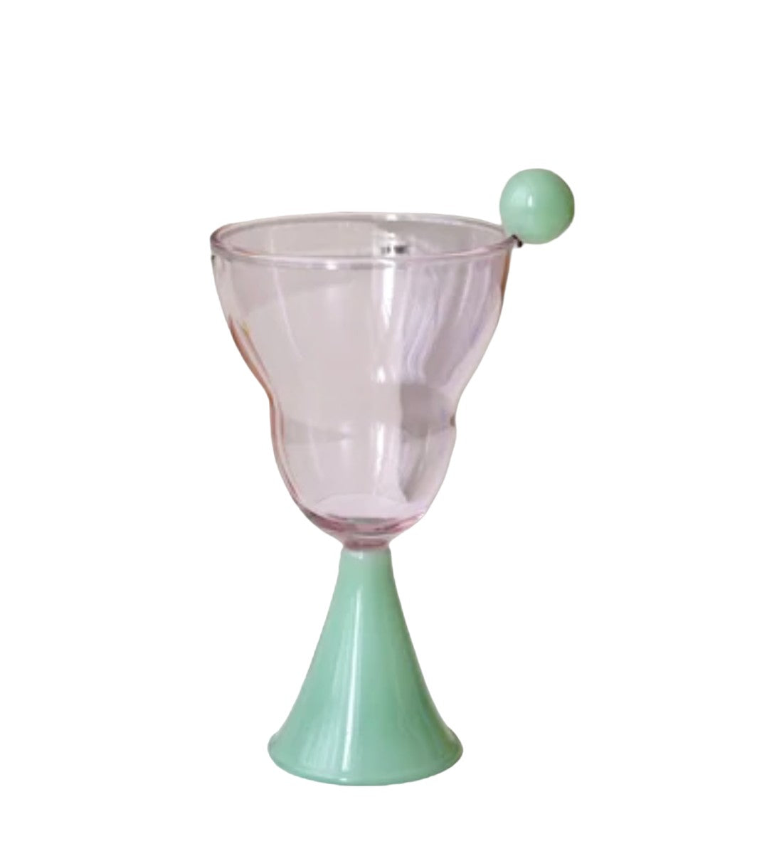 Wine Goblet Cocktail Color Glass Cup (With Gift Box)