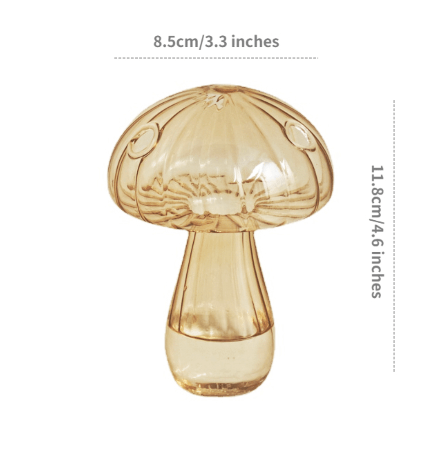 Mini Glass Mushroom Bud Vase - huemabe - Creative Home Decor