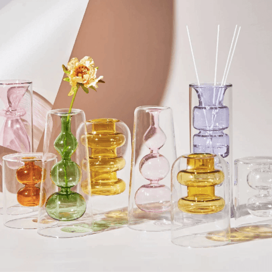 Nordic Hydroponic Colored Glass Vase - huemabe - Creative Home Decor