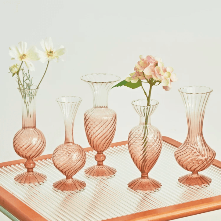 Nordic Wavy Glass Vase - huemabe - Creative Home Decor