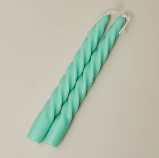 2pcs Green Scented Spiral Candles - huemabe - Creative Home Decor