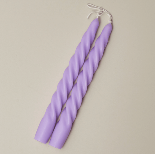 2pcs Purple Scented Spiral Candles - huemabe - Creative Home Decor